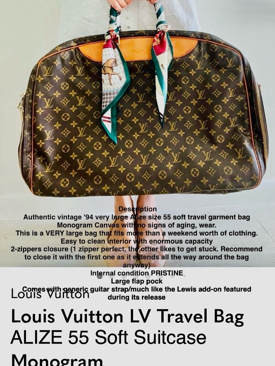 Louis Vuitton Handbags - Louis Vuitton Brown Monogram Carry-On Travel Bag with Tan Trim